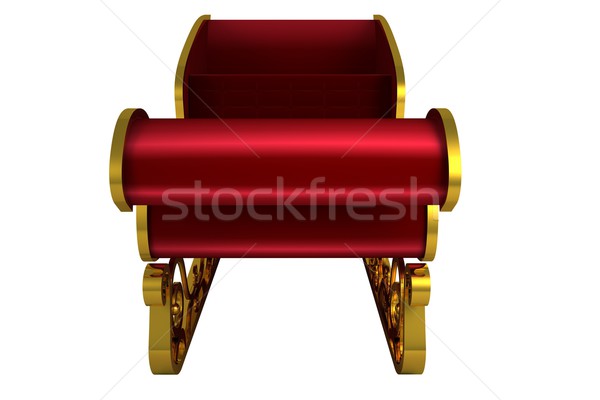 Red and gold santa sleigh Stock photo © wavebreak_media