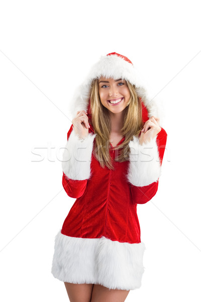 Pretty santa girl smiling at camera Stock photo © wavebreak_media