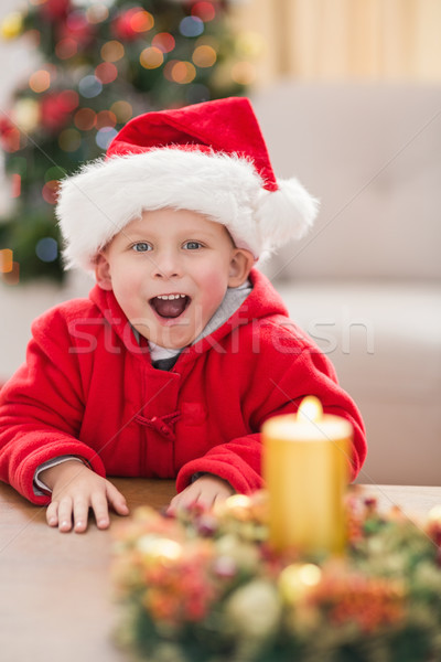 小 男孩 微笑 相機 家 商業照片 © wavebreak_media