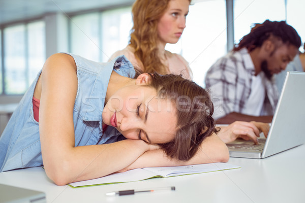 Student dozing during a class Stock photo © wavebreak_media