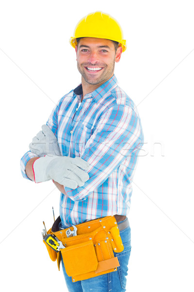 Portret werknemer permanente witte man Stockfoto © wavebreak_media