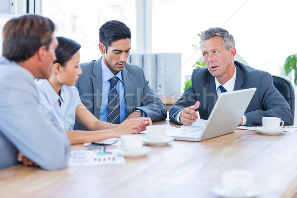 Business people speaking together during meeting  Stock photo © wavebreak_media