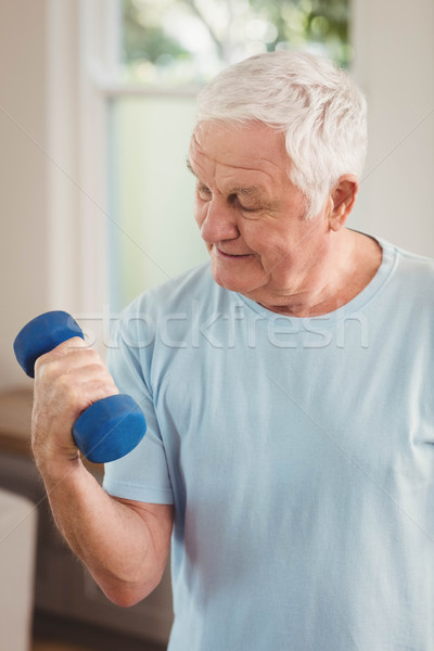 Senior man home fitness Stockfoto © wavebreak_media