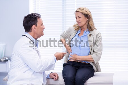 Doctor examining patient knee Stock photo © wavebreak_media