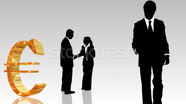 Man and woman showing  teamwork in busines concept Stock photo © wavebreak_media