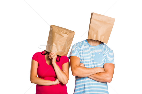 çanta çift kafa kadın erkek Stok fotoğraf © wavebreak_media