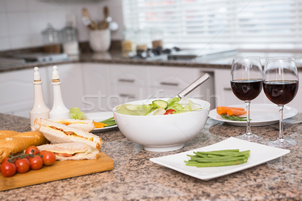 Ebéd ki pult otthon konyha ház Stock fotó © wavebreak_media