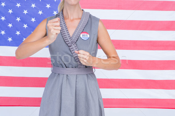 Blonde woman motivating for electoral campaign  Stock photo © wavebreak_media