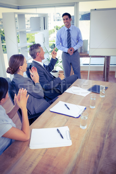Business people applauding during a meeting Stock photo © wavebreak_media