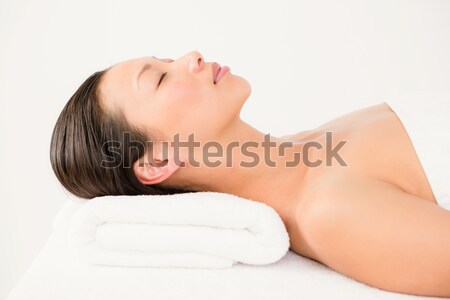 Woman lying on massage table at spa Stock photo © wavebreak_media