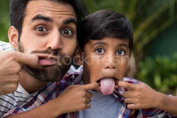 Ritratto figlio di padre giocare famiglia felice bambino Foto d'archivio © wavebreak_media