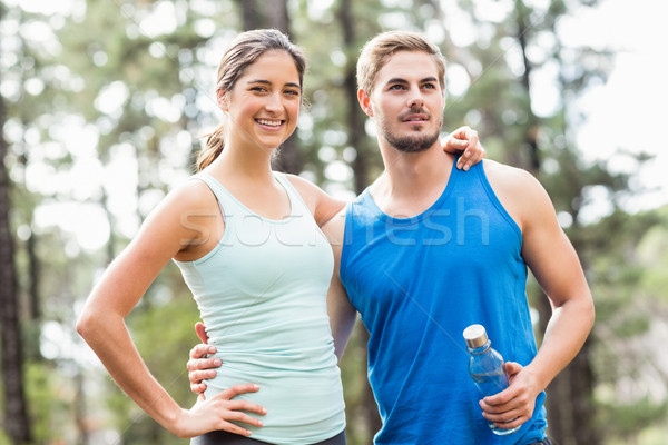 Happy joggers looking away Stock photo © wavebreak_media