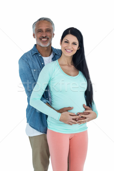 Portret para inny biały ciąży Zdjęcia stock © wavebreak_media