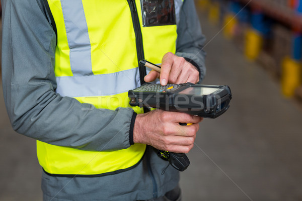Close-up of worker using digital equipment Stock photo © wavebreak_media