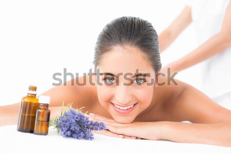Portret femeie relaxare spa masaj Imagine de stoc © wavebreak_media