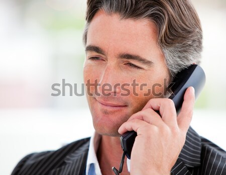 [[stock_photo]]: Portrait · affaires · téléphone · bureau · téléphone · exécutif