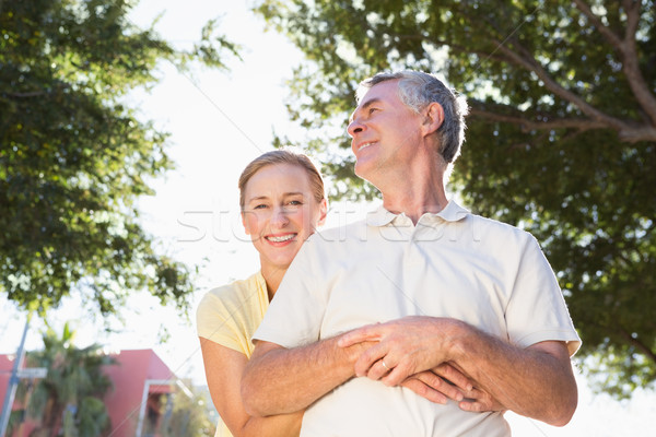 Stockfoto: Gelukkig · stad · voorjaar