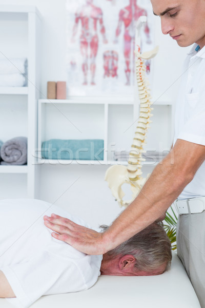 шее массаж пациент медицинской служба человека Сток-фото © wavebreak_media