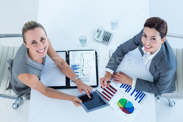 Smiling businesswomen working together Stock photo © wavebreak_media