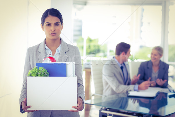 Femme d'affaires femme triste costume bureau usine [[stock_photo]] © wavebreak_media