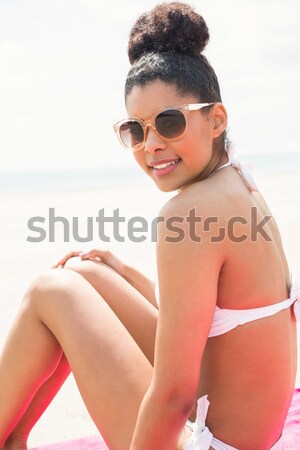 Czarujący kobieta bikini plaży sexy Zdjęcia stock © wavebreak_media
