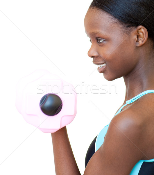 Pozitiv femeie alb fată Imagine de stoc © wavebreak_media
