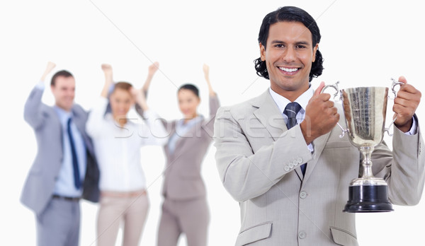 Empresário sorridente copo pessoas Foto stock © wavebreak_media