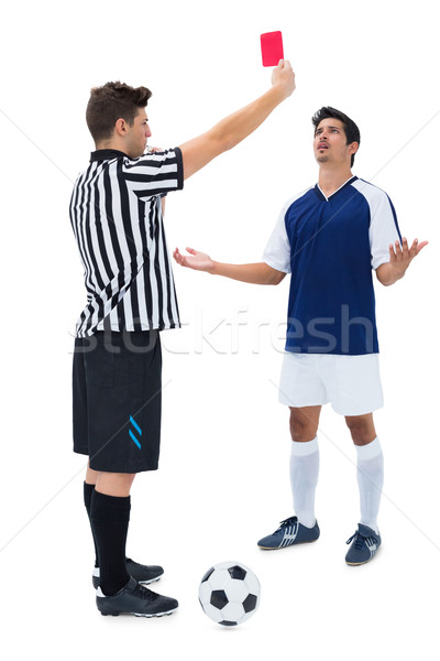 Referee sending off football player Stock photo © wavebreak_media