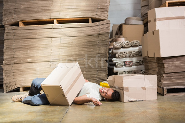 Worker lying on the floor Stock photo © wavebreak_media