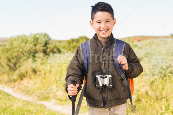 Peu garçon randonnée montagnes enfant [[stock_photo]] © wavebreak_media