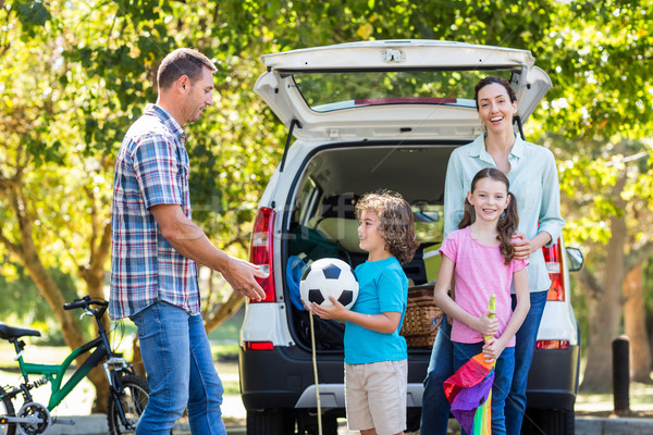 Happy family getting ready for road trip Stock photo © wavebreak_media