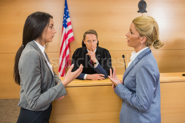Lawyers speaking with the judge Stock photo © wavebreak_media