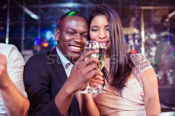 ストックフォト: 幸せ · 友達 · シャンパン · ナイトクラブ · パーティ