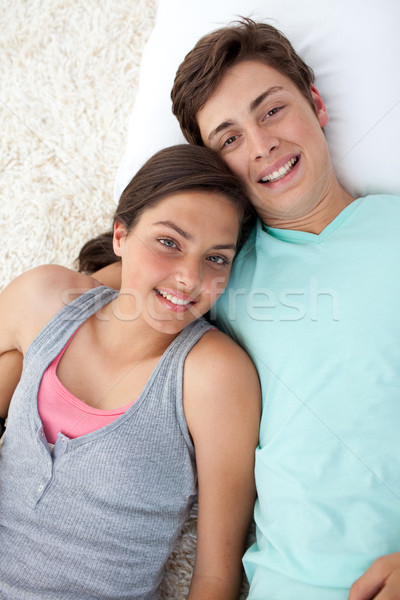 пару подростков полу вместе девушки домой Сток-фото © wavebreak_media
