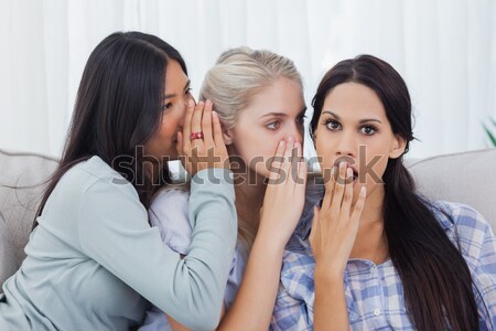 Foto stock: Colagem · mulher · frio · cara · moda · médico