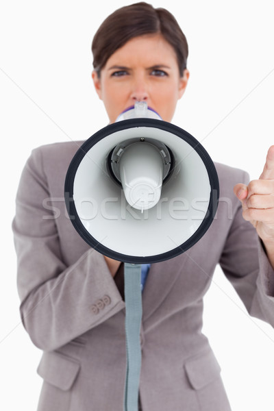 Colère Homme entrepreneur mégaphone [[stock_photo]] © wavebreak_media