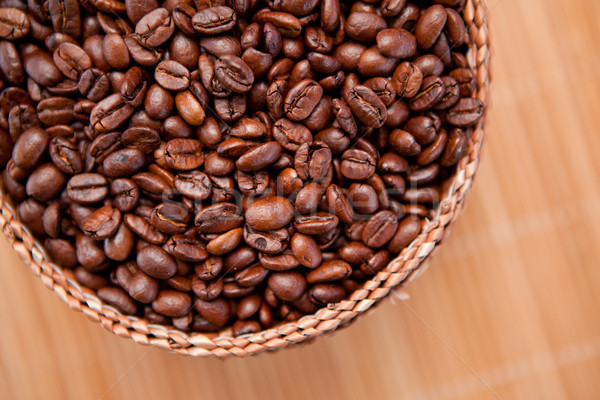 Cafea seminţe coş natură Imagine de stoc © wavebreak_media