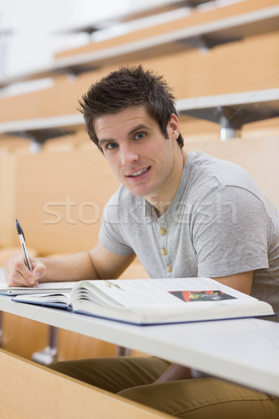 öğrenci oturma ders salon kâğıt Stok fotoğraf © wavebreak_media