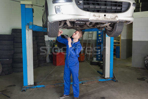 Zdjęcia stock: Pracy · samochodu · mężczyzna · mechanik
