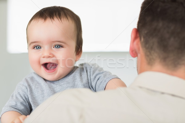 嬰兒 進行 父親 男孩 家 商業照片 © wavebreak_media
