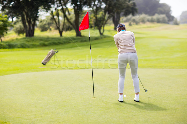 Femminile golfista palla campo da golf donna Foto d'archivio © wavebreak_media