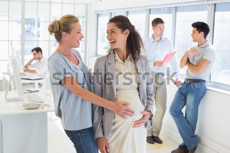 Stock photo: Businesswoman writing brainstorming ideas on board