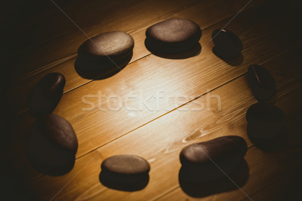 Kavicsok ki asztal lövés stúdió kő Stock fotó © wavebreak_media