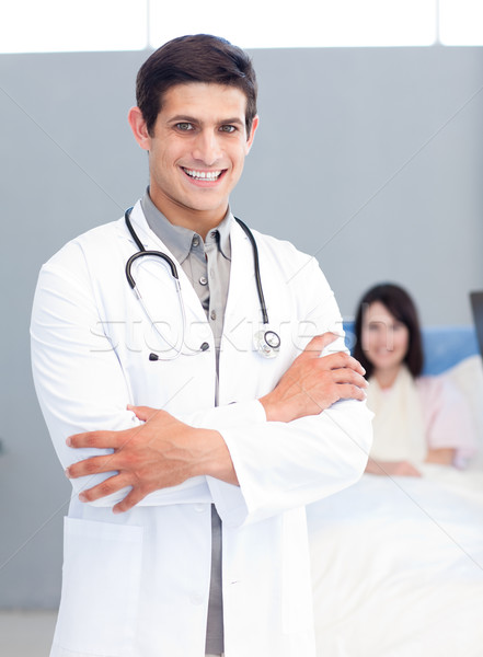 Сток-фото: портрет · улыбаясь · врач · больницу · работу · медицинской