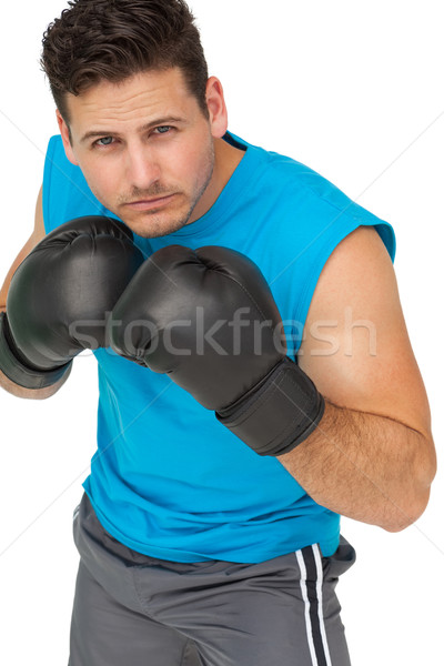 Determined male boxer focused on his training Stock photo © wavebreak_media