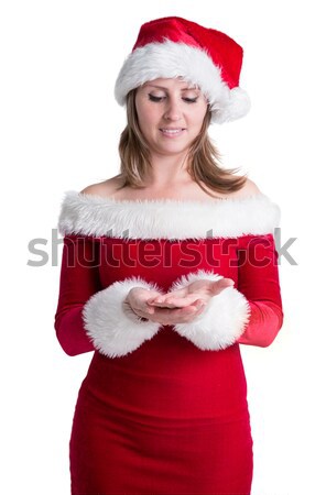 Festive blonde smiling at camera Stock photo © wavebreak_media