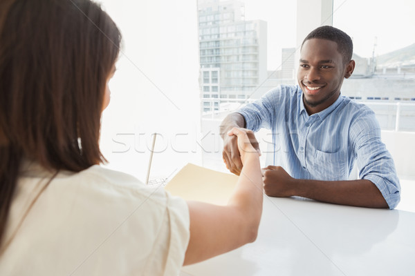 Handshake to seal a deal after a business meeting Stock photo © wavebreak_media