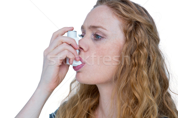 Joli asthme femme santé shirt [[stock_photo]] © wavebreak_media