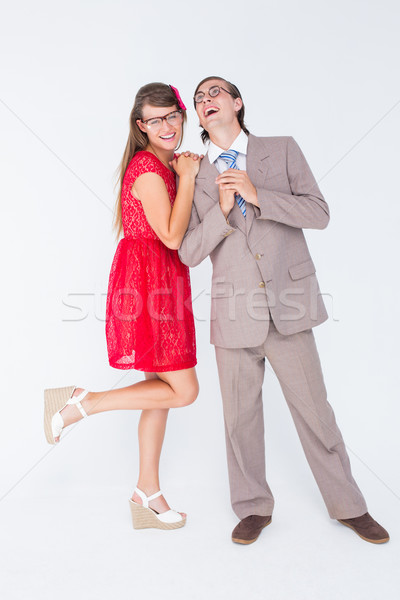 時髦 情侶 一起 白 業務 商業照片 © wavebreak_media