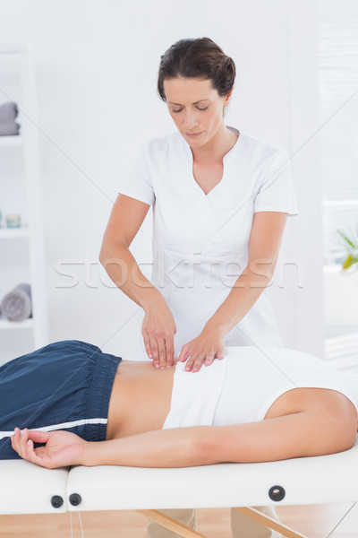 Zurück Massage medizinischen Büro Frau Gesundheit Stock foto © wavebreak_media